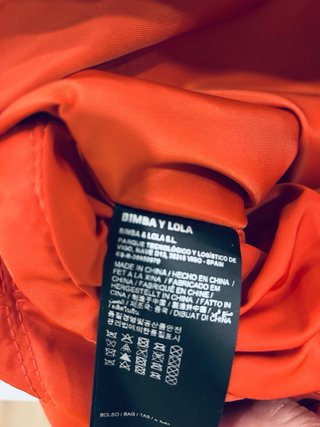 Bolso Bimba y Lola acolchado naranja
