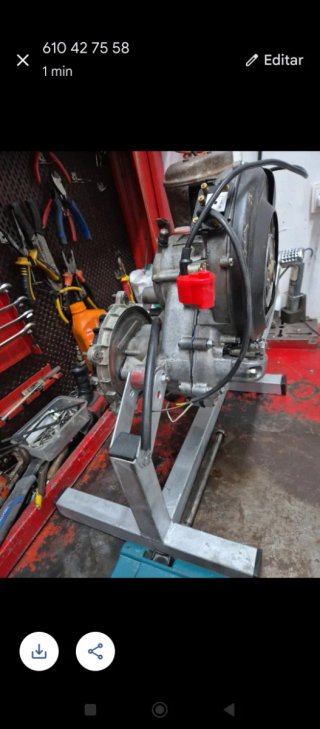 Soporte Reparación Motores Vespa Clásica