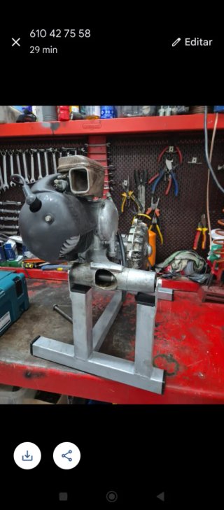 Soporte Reparación Motores Vespa Clásica