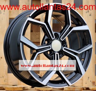 8819 JUEGO DE 4 LLANTAS VW BLACK METAL