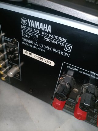 Yamaha RX-V430RDS Receptor AV para piezas