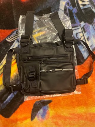 Bolso Pecho Táctico Negro