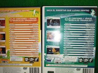 Lote 5 Juegos SingStar PS2