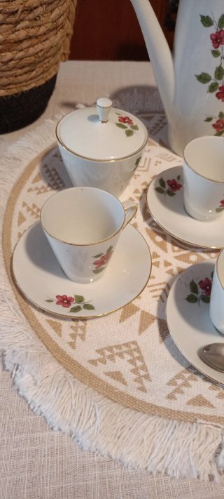 Servizio caffè Bavaria 4 tazze + zuccheriera