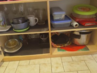 Alacena de cocina madera