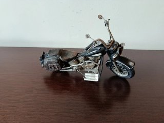 Figura Moto Estilo Custom Metal