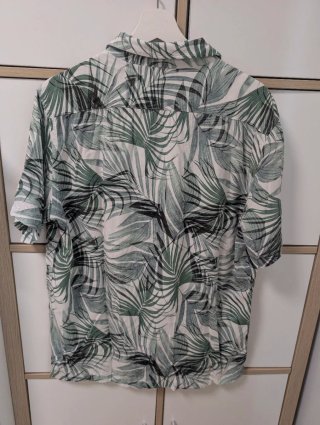 Camisa Sfera Estampada Hojas Talla L