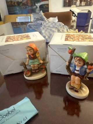 2 statuine Goebel originali con  anno1987