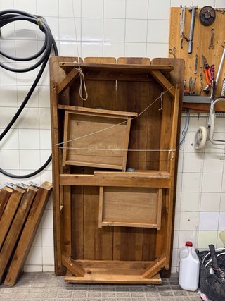 Mesa madera maciza rústica