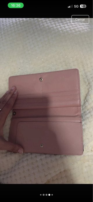 Monedero negro y rosa
