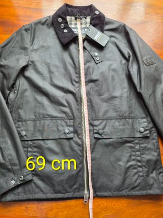 Barbour Wax Jacket Talla S negro nuevo