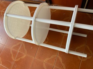 Carrello 3 ripiani bianco