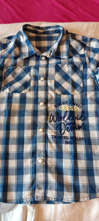 Camicia Guess scacchi bambino 6 anni