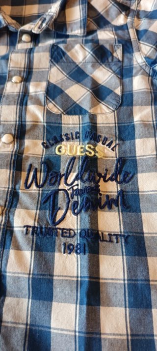 Camicia Guess scacchi bambino 6 anni