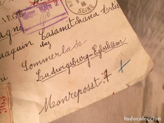 Sobre Alemania 1939 Lacre y Sellos