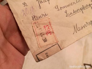 Sobre Alemania 1939 Lacre y Sellos