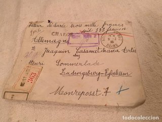 Sobre Alemania 1939 Lacre y Sellos