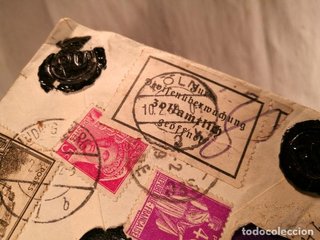Sobre Alemania 1939 Lacre y Sellos