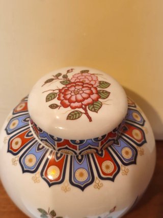 Jarrón Tibor Porcelana Irabia Multicolor