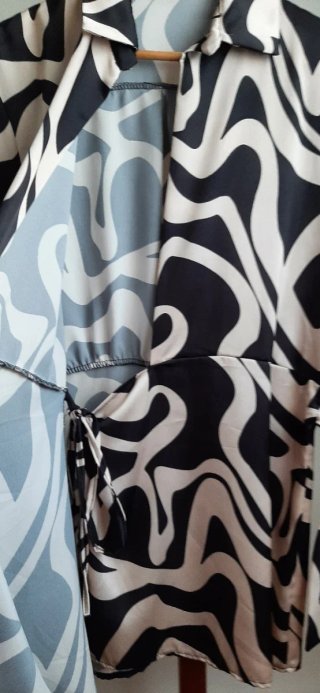 Vestido camisero estampado mujer