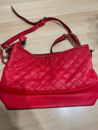 Borsa rossa trapuntata