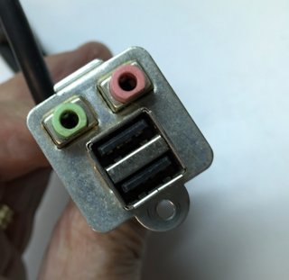 Pannello di I/O frontale PC due porte USB 2.0 AUDI