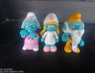 3 Figuras de Pitufos PEYO