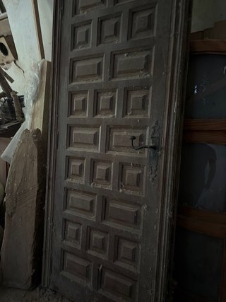 Puerta castellana madera maciza