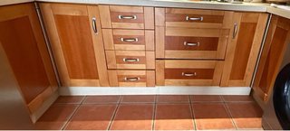 Muebles de cocina madera Iroco