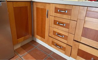 Muebles de cocina madera Iroco