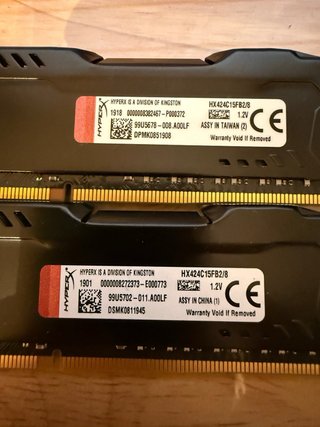 Kingston Fury HyperX DDR4 16GB (2x8GB)