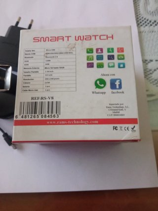 Reloj Smartwatch RPS Negro micro sim y micro sd .