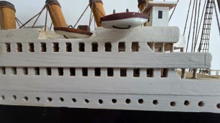 Maqueta Barco Madera Artesanal 70cm