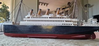 Maqueta Barco Madera Artesanal 70cm