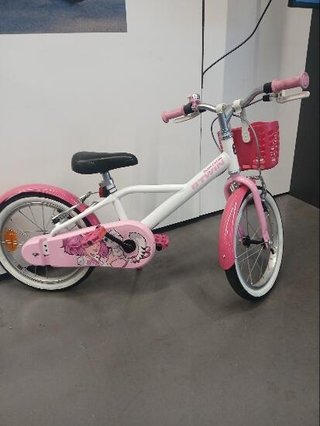 Bicicleta niños 16 pulgadas Btwin 500 Doctor Girl blanca