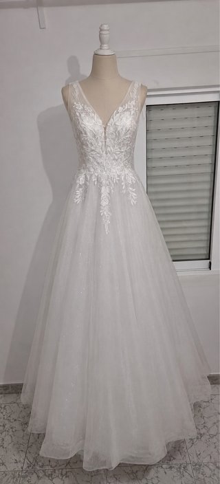Vestido de Novia Blanco+velo
