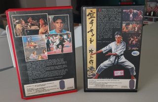 Lotto 2 VHS Karate Kid I & II Ex noleggio