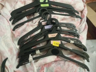 Lote perchas dobles para ropa