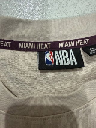 Camiseta Miami Heat NBA Beige
