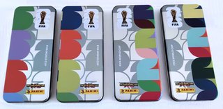 Set 4 Latas VACÍAS Adrenalyn Mundial FIFA