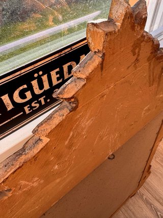 Espejo Antiguo Estilo Luis XVI Dorado