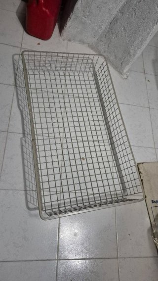 Lote 4 Cestas Metálicas IKEA Gris