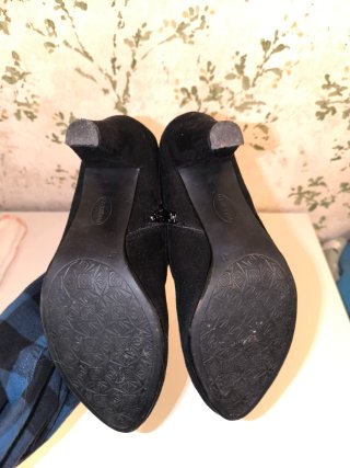 Botines negros tacón bajo