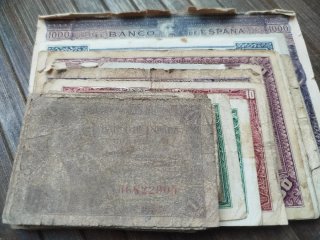 Lote Billetes Españoles Antiguos
