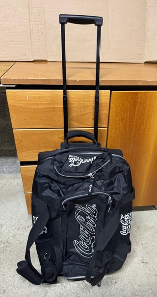 Borsone trolley vintage Coca Cola nero