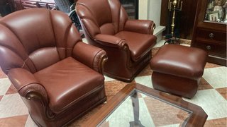 Sofá 3 plazas + 2 sillones + puf NUEVOS