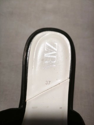 Chanclas Zara plataforma alta talla 37