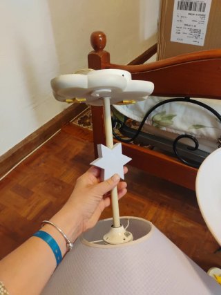 2 Lámparas Infantiles Nube y Estrella
