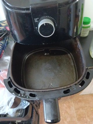 Freidora de aire negra