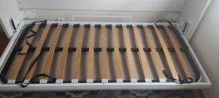Cama Abatible 90cm Beige/Blanca